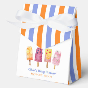 Colourful Fruit Ice Cream Popcicle Baby Shower Favour Box