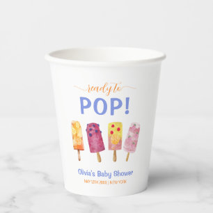Colourful Fruit Ice Cream Popcicle Baby Shower  Paper Cups