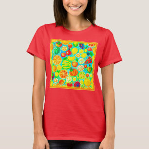 Colourful Fruit Pattern. Buy Now T-Shirt
