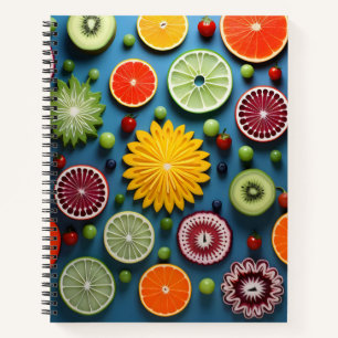 Colourful Fruit Pieces Notebook