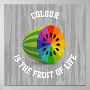 Colourful fruit poster