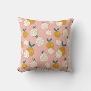 Colourful fruit, seamless background pattern. cushion