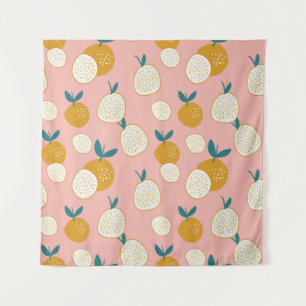 Colourful fruit, seamless background pattern. tapestry