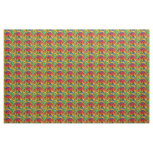 Colourful Fruit Shaped Candy Fabric