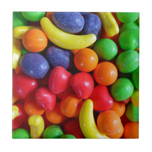 Colourful Fruit Shaped Candy Tile