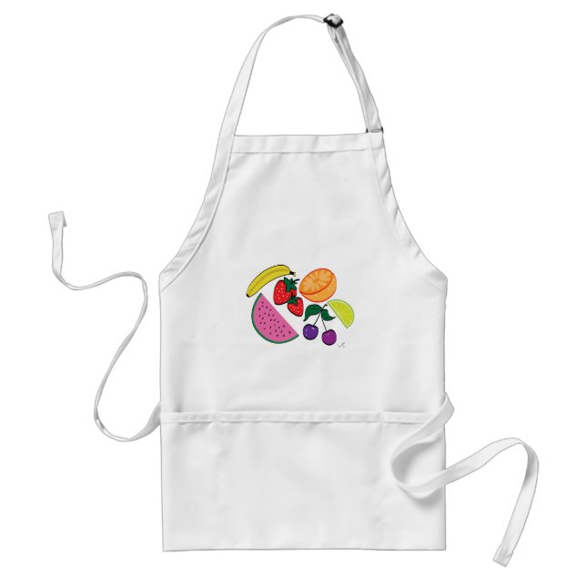 Colourful Fruit Summer, Cool, Fun Standard Apron (Front)