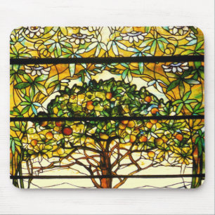 Colourful Fruit Tree by Louis Tiffany Mouse Mat