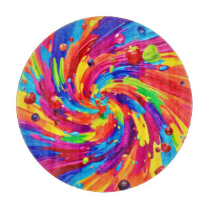 Colourful Fruit Vortex Cutting Board
