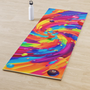 Colourful Fruit Vortex Yoga Mat