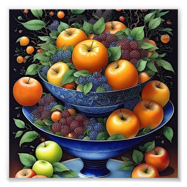 Colourful fruitbowl photo print (Front)