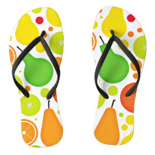 Colourful Fruitful Vibrance Pattern Art Flip Flops