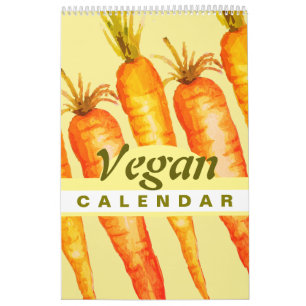 Colourful Fruits and Vegetables 2026 Vegan Calendar