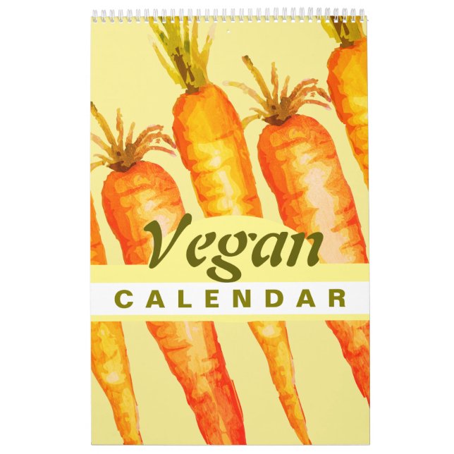 Colourful Fruits and Vegetables 2026 Vegan  Calendar (Cover)