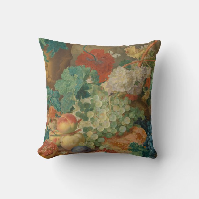 Colourful Fruits And Vegetables Cushion (Front)