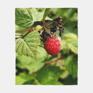 Colourful Fruits And Vegetables Fleece Blanket