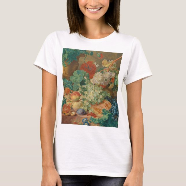 Colourful Fruits And Vegetables T-Shirt (Front)
