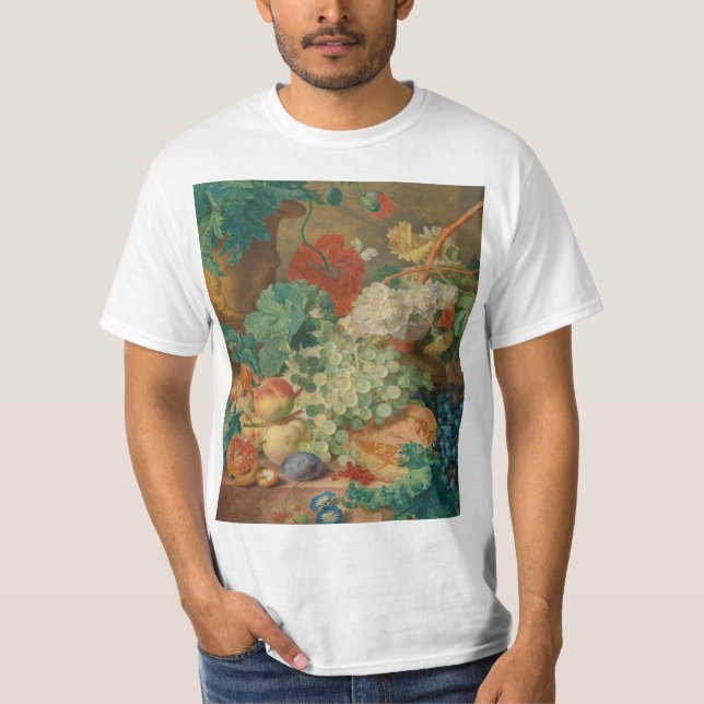 Colourful Fruits And Vegetables T-Shirt (Front)