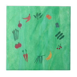 Colourful Fruits and Vegetables Trivets