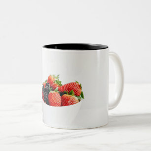 Colourful Fruits And Vegetables Two-Tone Coffee Mug