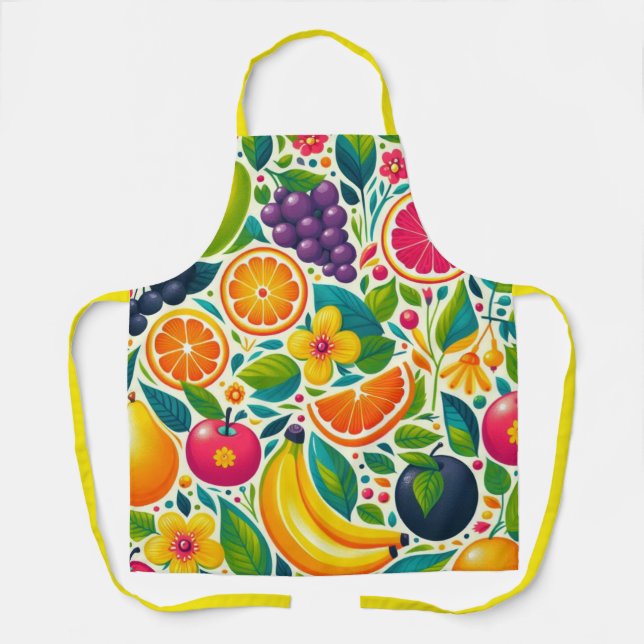 Colourful fruits  apron (Front)