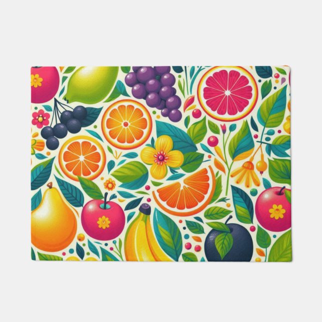 Colourful fruits  doormat (Front)
