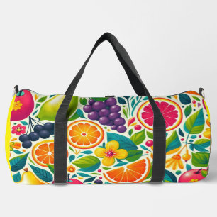 Colourful fruits duffle bag