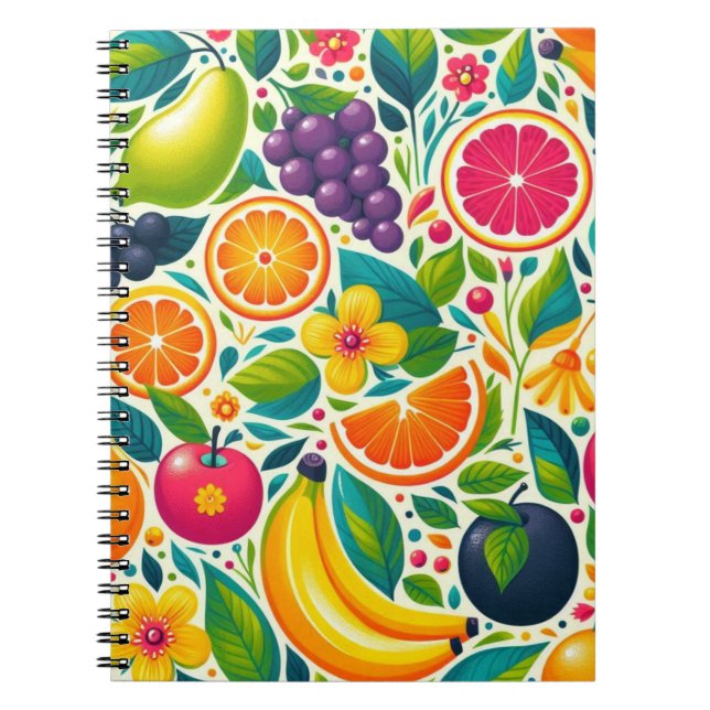 Colourful fruits  notebook (Front)