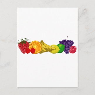 Colourful Fruits: Postcard