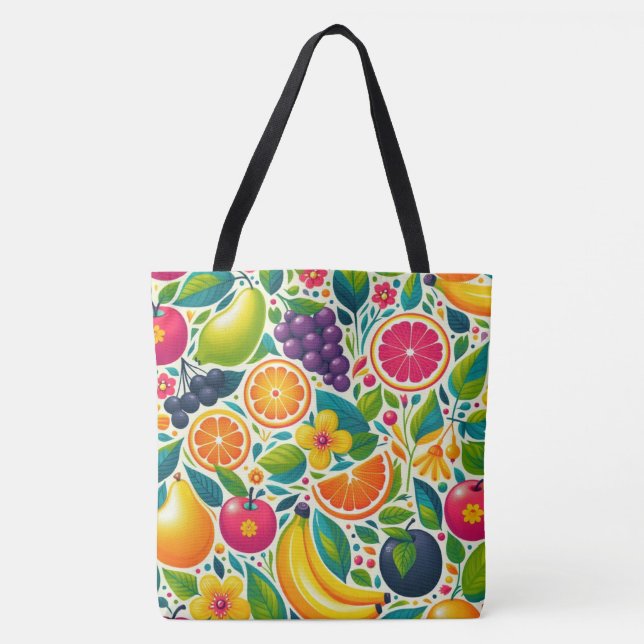 Colourful fruits  tote bag (Front)