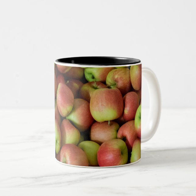 Colourful Fruits Two-Tone Coffee Mug (Front Right)
