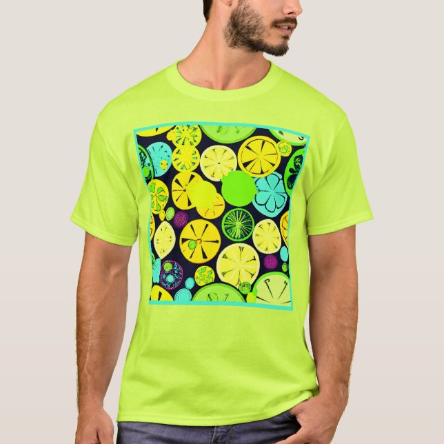 Colourful Fruity Vibrance Pattern T-Shirt (Front)