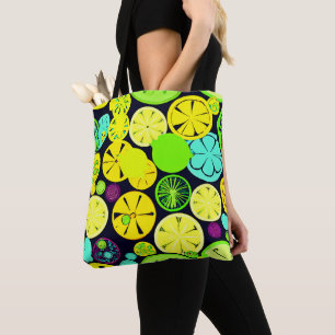 Colourful Fruity Vibrance Pattern Tote Bag