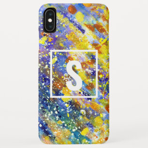 Colourful Fun Bold Abstract Monogram iPhone XS Max Case