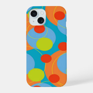 Colourful Fun Circles Cute Polka Dots Fruity Groov iPhone 15 Case