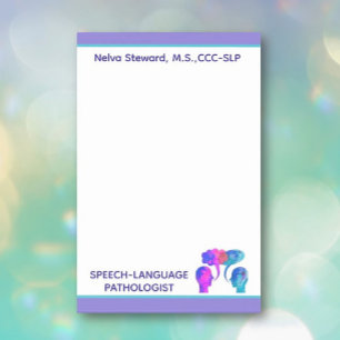 Colourful, Fun Custom SLP Post it Notes