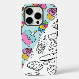 "Colourful & Fun Dessert Pattern – Cute Sweets. iPhone 16 Pro Case