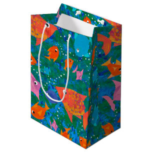 Colourful Fun Fish in the Sea Medium Gift Bag