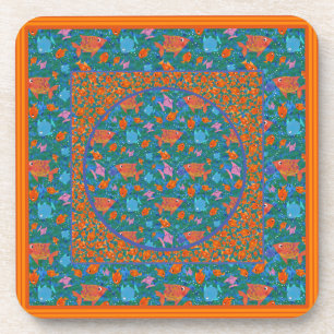 Colourful Fun Fish in the Sea Set of Coasters