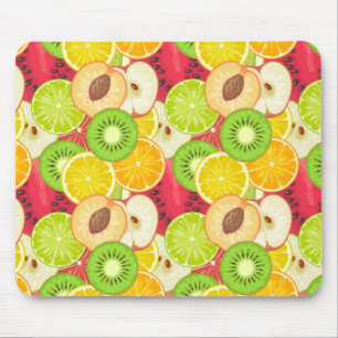 Colourful Fun Fruit Pattern Mouse Mat