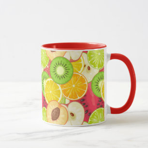 Colourful Fun Fruit Pattern Mug
