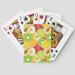 Colourful Fun Fruit Pattern Playing Cards