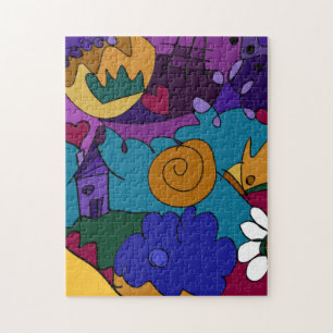 Colourful, Fun, Funky Doodle Art Puzzle