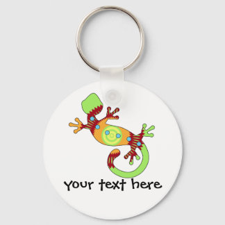 Colourful Fun Gecko Lizard Key Ring