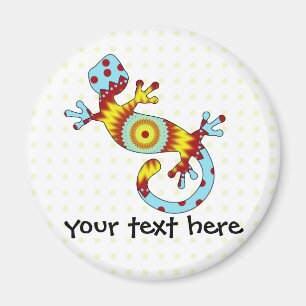 Colourful Fun Gecko Lizard Magnet