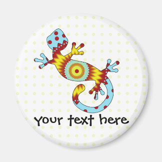 Colourful Fun Gecko Lizard Magnet