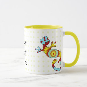 Colourful Fun Gecko Lizard Mug