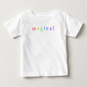 Colourful Fun "Magical" Typography Baby T-Shirt