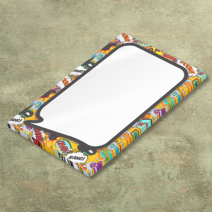 Colourful Fun Modern Comic Book Speech Bubble Post-it Notes