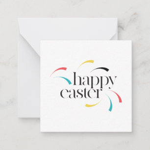 Colourful, fun, modern, simple design Happy Easter Card