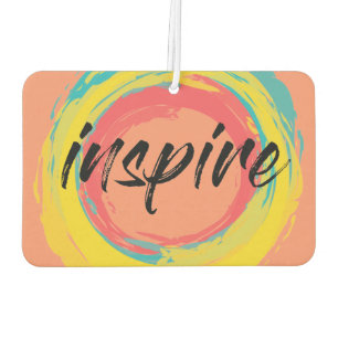 Colourful, fun, modern vibrant cool design Inspire Car Air Freshener